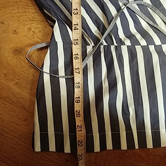 J crew top,  blue and white stripe - Picture 8 of 8